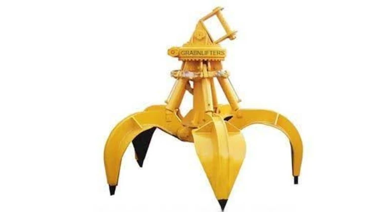 Hydraulic Orange Peel Grab Bucket For Bulk Cargo Handling