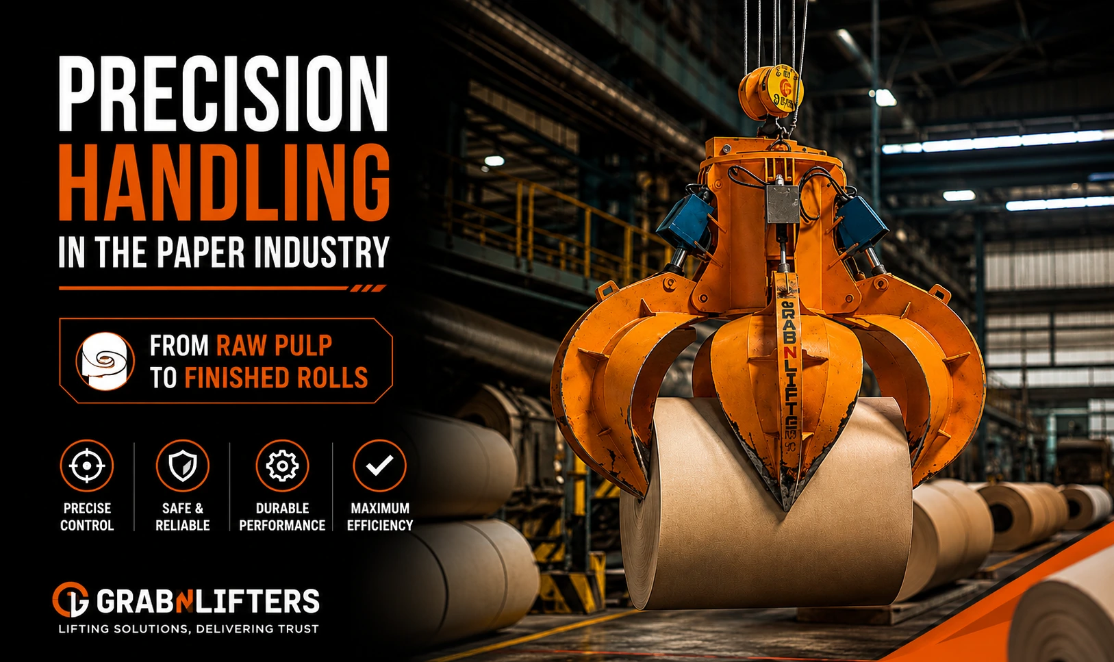 Precision Handling in the Paper Industry from Raw Pulp to Finished Rolls